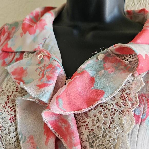 Free People Bad At Love Sheer Button Up Blouse - Picture 3 of 8